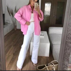 NWT Zara Wide Leg, High Waist Jeans